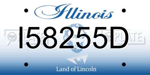 I58255D Illinois License Plate