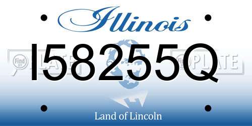 I58255Q Illinois License Plate