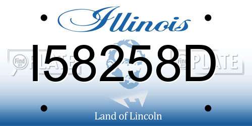 I58258D Illinois License Plate