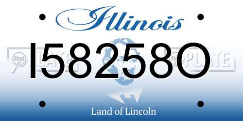 I58258O Illinois License Plate