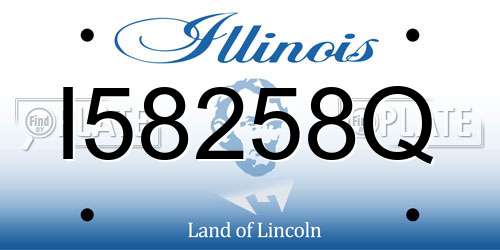 I58258Q Illinois License Plate