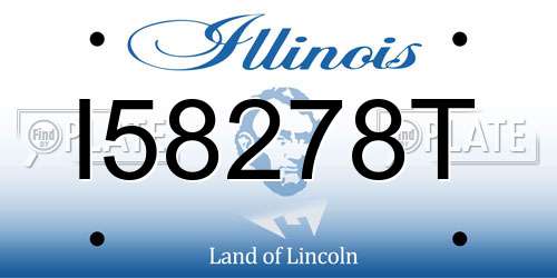 I58278T Illinois License Plate