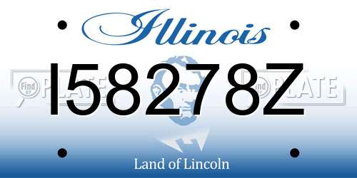 I58278Z Illinois License Plate