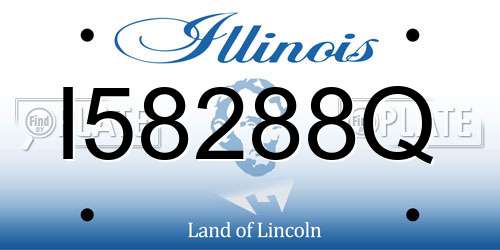 I58288Q Illinois License Plate