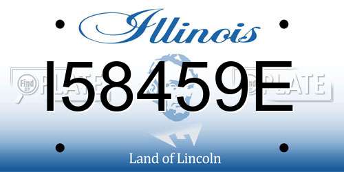 I58459E Illinois License Plate