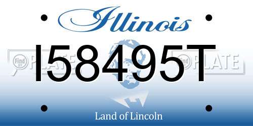 I58495T Illinois License Plate