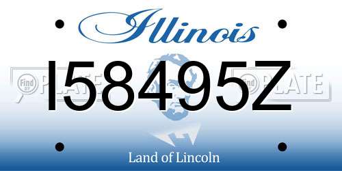 I58495Z Illinois License Plate