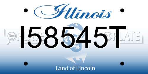 I58545T Illinois License Plate