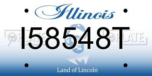 I58548T Illinois License Plate