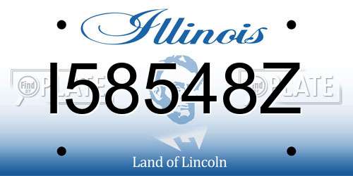 I58548Z Illinois License Plate