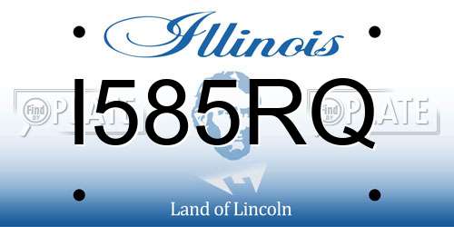 I585RQ Illinois License Plate