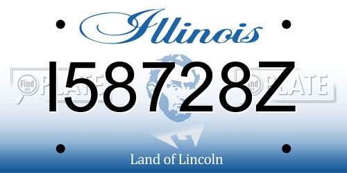 I58728Z Illinois License Plate