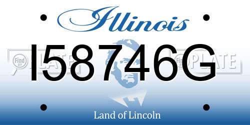 I58746G Illinois License Plate