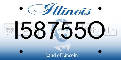 I58755O Illinois License Plate