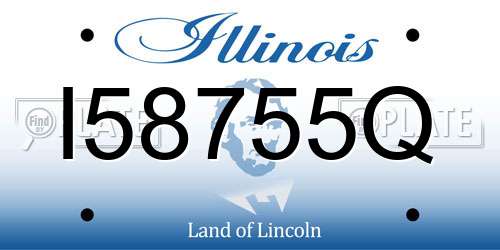 I58755Q Illinois License Plate