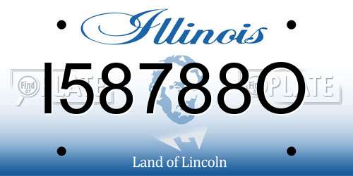 I58788O Illinois License Plate