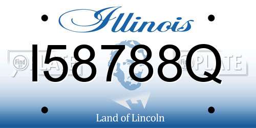 I58788Q Illinois License Plate