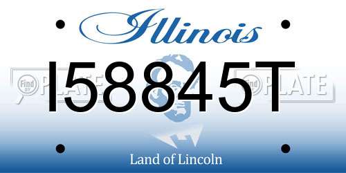 I58845T Illinois License Plate