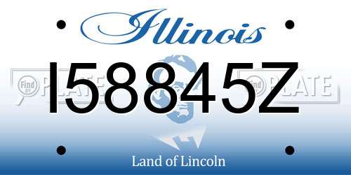 I58845Z Illinois License Plate