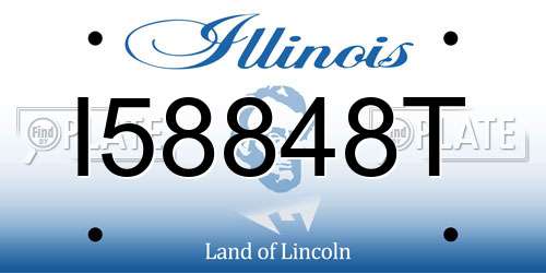 I58848T Illinois License Plate