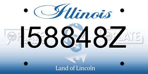 I58848Z Illinois License Plate