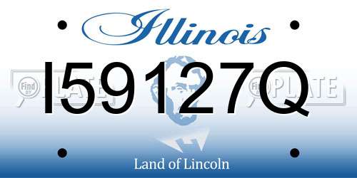 I59127Q Illinois License Plate