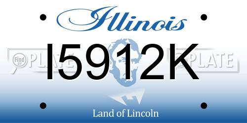 I5912K Illinois License Plate