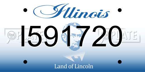 I591720 Illinois License Plate