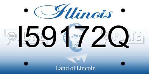 I59172Q Illinois License Plate
