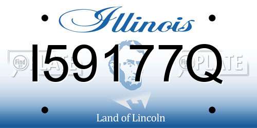 I59177Q Illinois License Plate