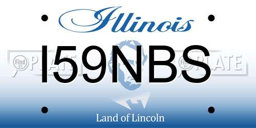 I59NBS Illinois License Plate