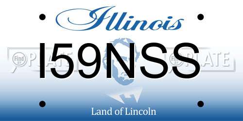I59NSS Illinois License Plate
