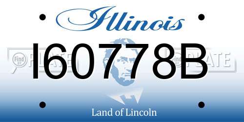I60778B Illinois License Plate