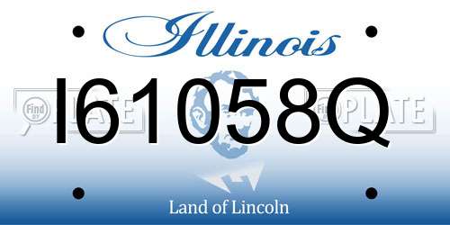 I61058Q Illinois License Plate