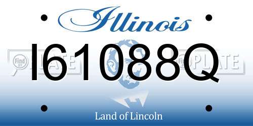 I61088Q Illinois License Plate