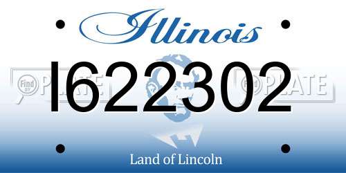 I622302 Illinois License Plate