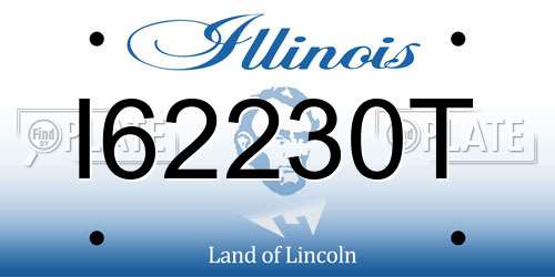 I62230T Illinois License Plate