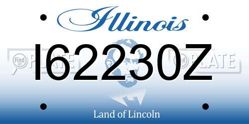 I62230Z Illinois License Plate
