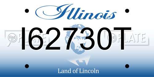 I62730T Illinois License Plate