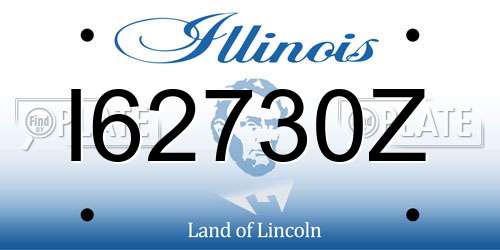 I62730Z Illinois License Plate