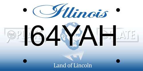 I64YAH Illinois License Plate
