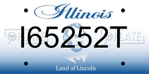 I65252T Illinois License Plate