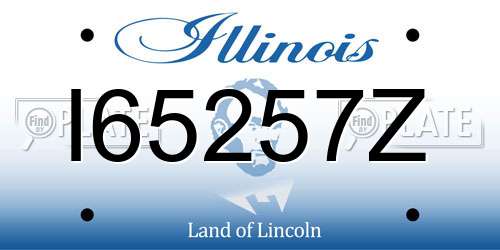 I65257Z Illinois License Plate