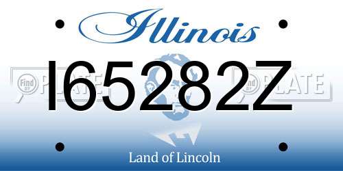 I65282Z Illinois License Plate