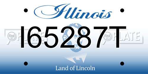 I65287T Illinois License Plate