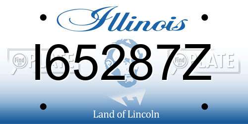 I65287Z Illinois License Plate