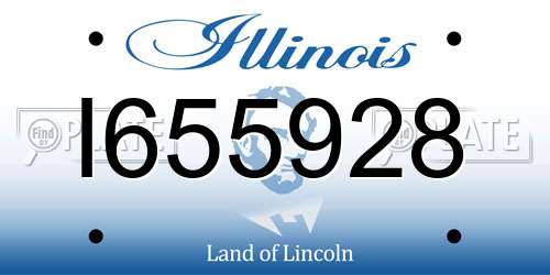 I655928 Illinois License Plate