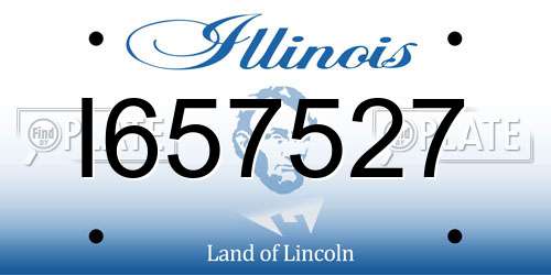 I657527 Illinois License Plate