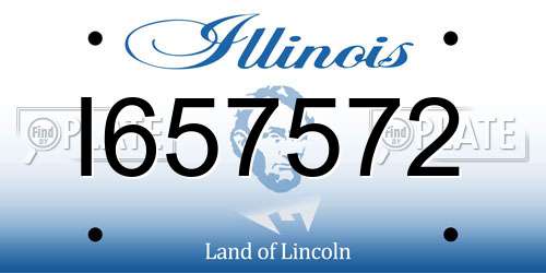 I657572 Illinois License Plate