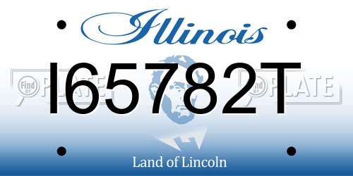 I65782T Illinois License Plate